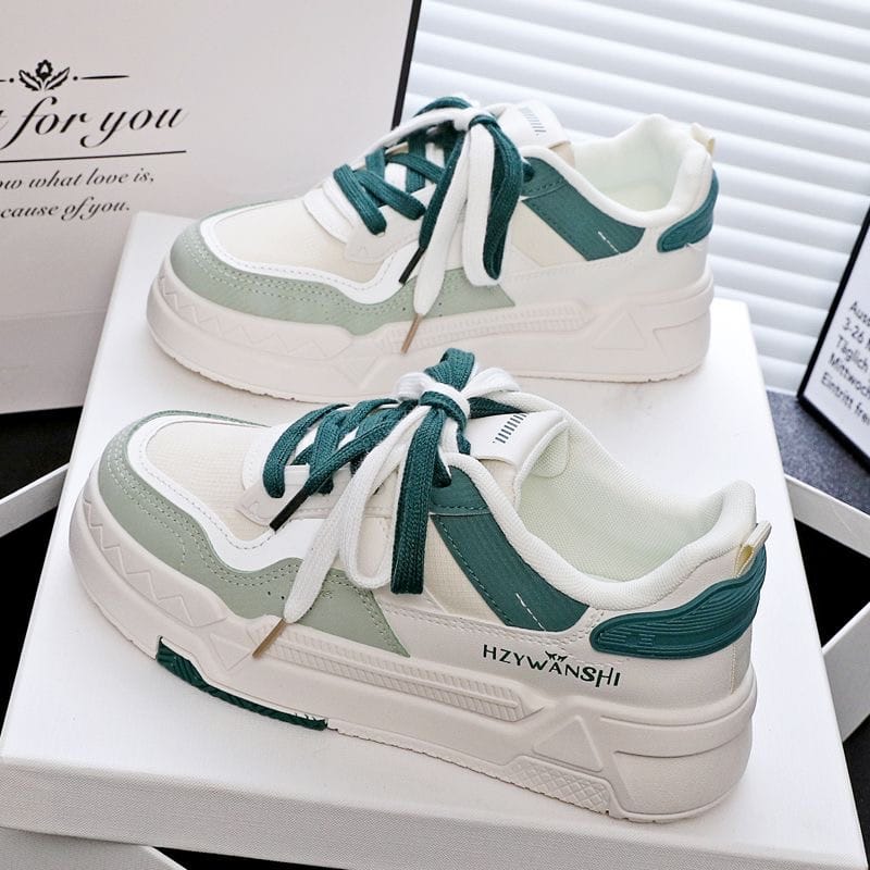 Thick Soled Shoes - Green