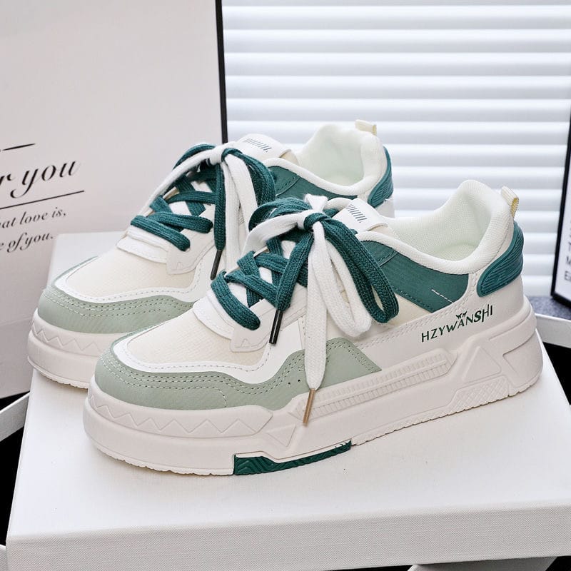 Thick Soled Shoes - Green