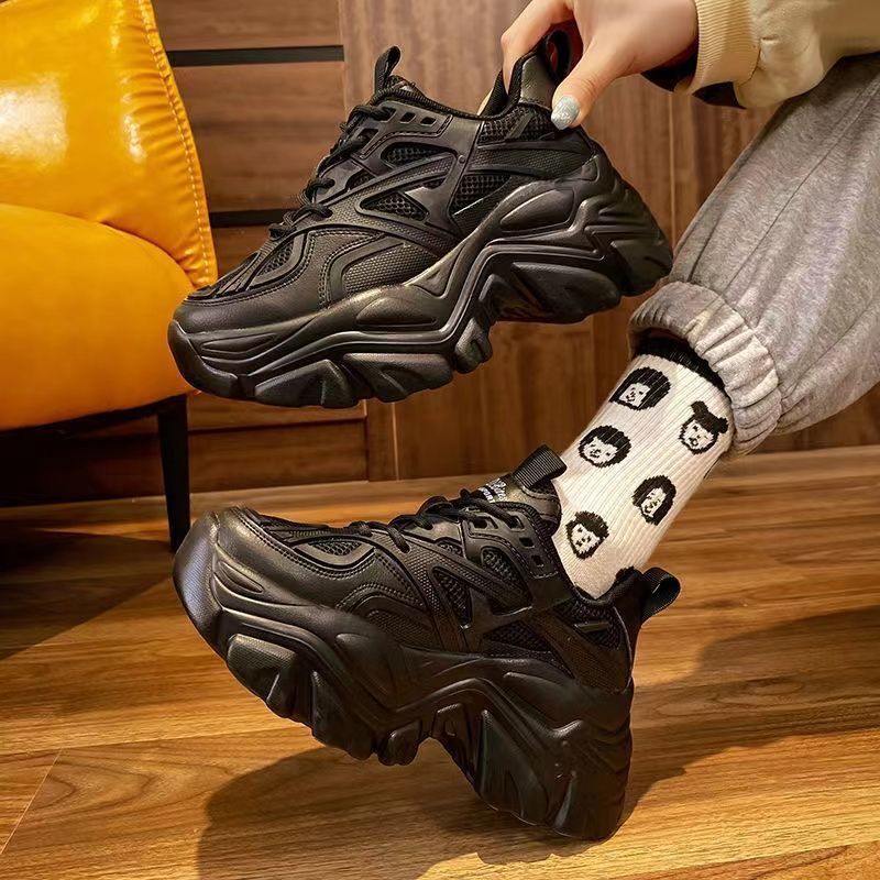 High Sole Funky Shoes - Black