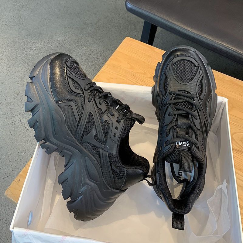 High Sole Funky Shoes - Black